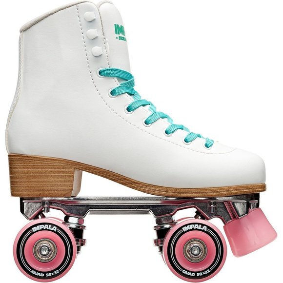 Impala Shoes Impala Quad Sidewalk Roller Skates White Pink Aqua Poshmark